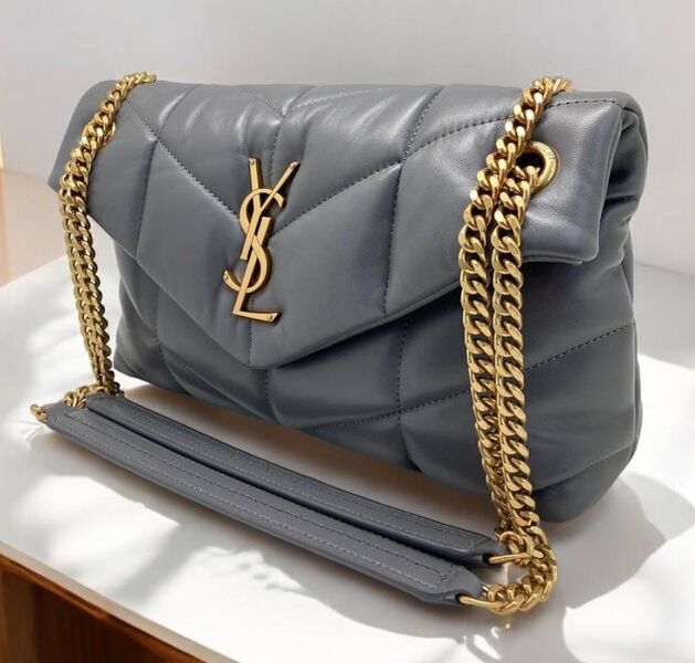 Сумка Saint Laurent женский кожа графитовый 156545