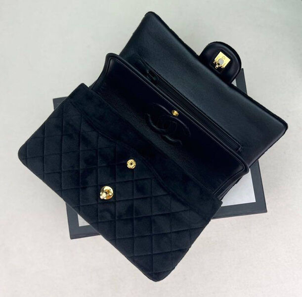 Сумка Chanel 2.55 женский замша черный 129076-4