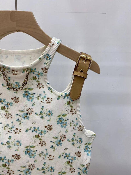 Майка Louis Vuitton женский болотный 146129-3