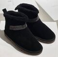 Угги Brunello Cucinelli женский замша черный 165087-1