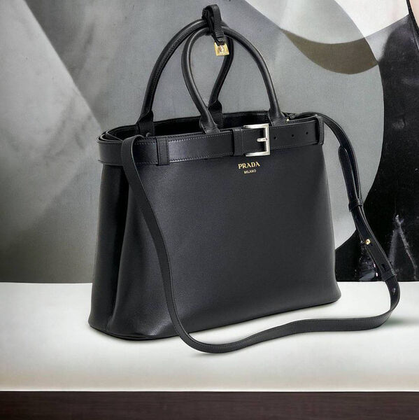 Сумка Prada женский кожа черный 150219-4