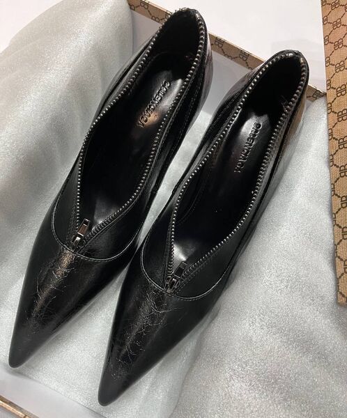 Туфли Balenciaga женский кожа черный 145967