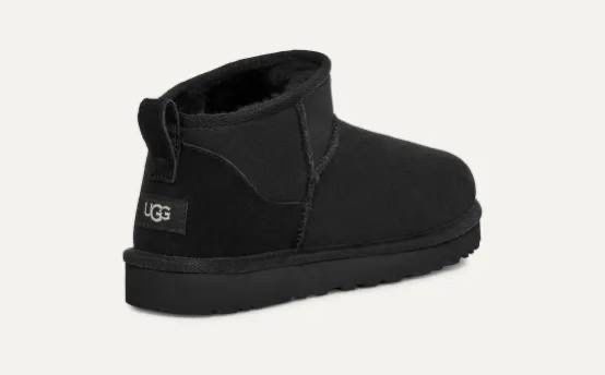 Мужские угги Ugg Mens Classic Ultra Mini Black мужской замша черный 169792-2