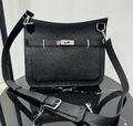 Мужская сумка мессенджер Hermès мужской кожа swift черный,коричневый 190653