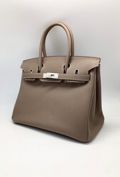 Сумка Hermès Birkin 30 ручная работа женский кожа бежевый 75334