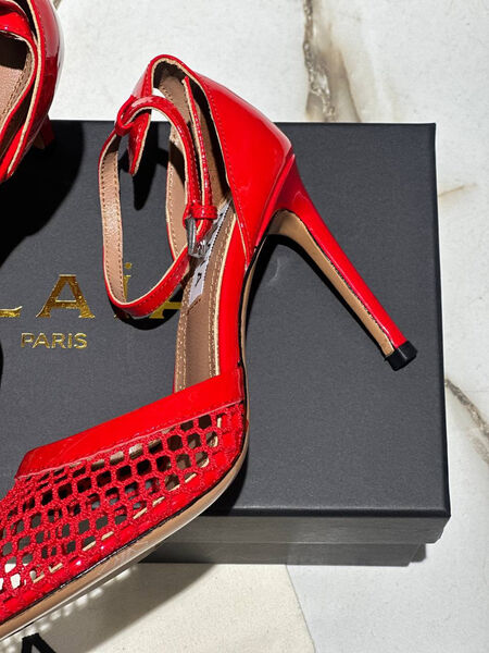Туфли Alaïa женский кожа бордовый 153815-3