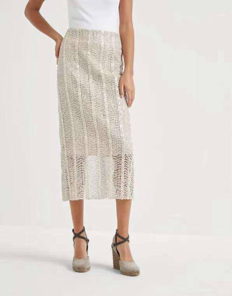 Костюм Brunello Cucinelli женский бежевый 159609-5