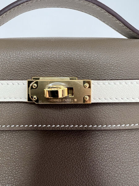 Сумка Hermèskelly 20 Pochette женский кожа 138062-4