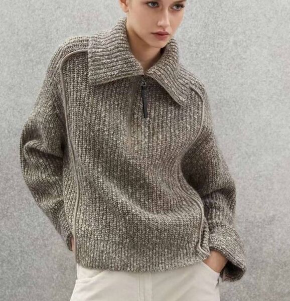 Кардиган Brunello Cucinelli женский вязаная ткань графитовый 128740