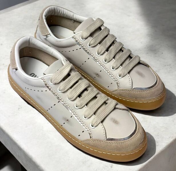 Кеды Miu Miu женский кожа графитовый 159243