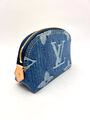 Косметичка Louis Vuitton женский джинса синий 152410-3