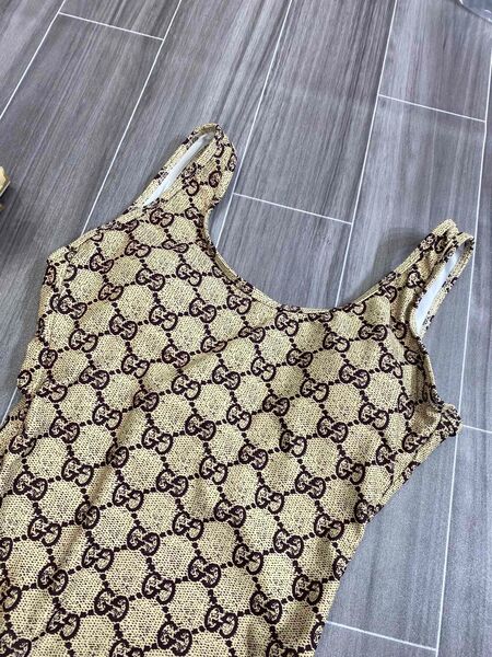 Купальник Gucci женский бежевый 37195-3
