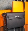 Мужская сумка мессенджер Hermès мужской кожа черный 155332-1
