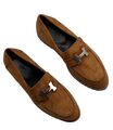 Лоферы Hermès женский замша 104419-1