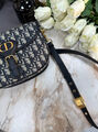 Сумка Christian Dior Bobby средняя женский жаккард dior oblique синий 74416-10