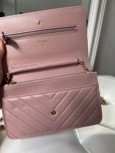 Сумка Chanel Mini женский кожа розовый 143084-3