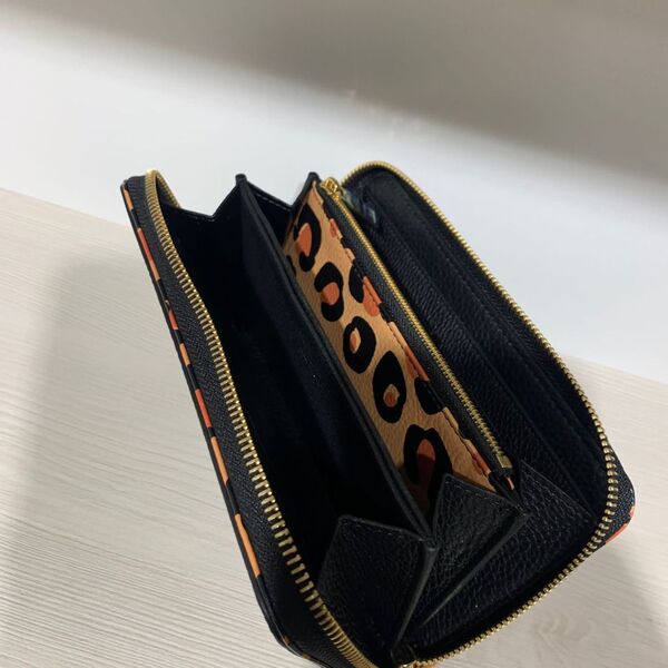 Кошелек Louis Vuitton женский кожа черный 31956-2
