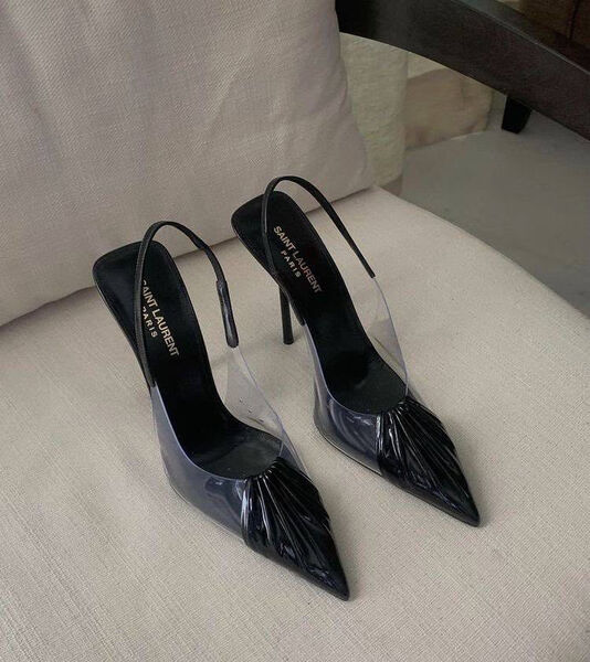 Босоножки Saint Laurent женский черный 98829-2