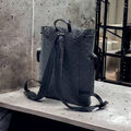 Мужской рюкзак Louis Vuitton мужской кожа черный 121418-3