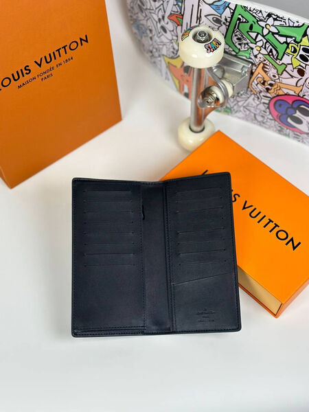 Мужской портмоне Louis Vuitton мужской кожа черный 154012-2