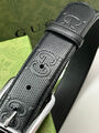 Мужской ремень Gucci мужской кожа черный 121795-3