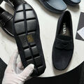 Мужские мокасины Prada мужской замша черный 145811-2