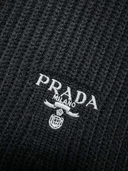Мужской кардиган Prada мужской вязаная ткань черный 126818-7