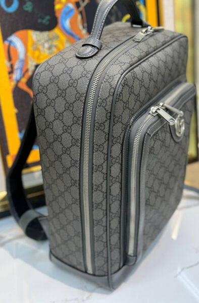 Рюкзак Gucci женский канва графитовый 137918-4