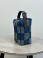 Мужской несессер косметичка Louis Vuitton мужской кожа синий 154010-4