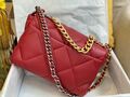 Сумка Chanel (30 см) женский кожа бордовый 73562-5
