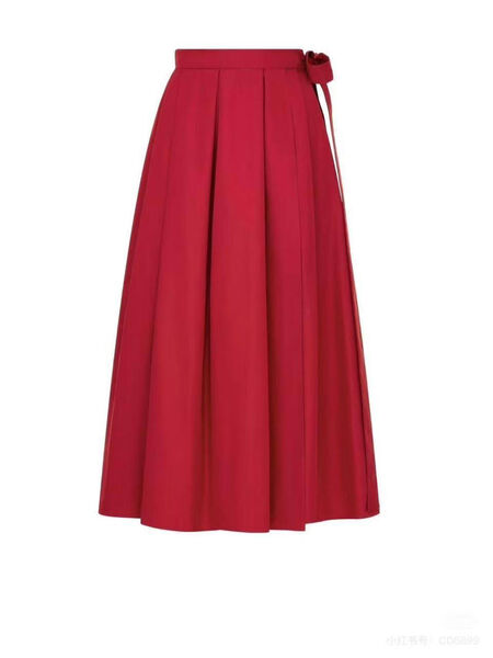 Юбка Christian Dior женский бордовый 187392-2