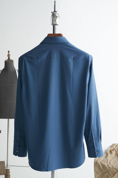 Мужская рубашка Zegna мужской синий 133354-2