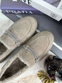 Лоферы Brunello Cucinelli женский овчина бежевый 39760-14