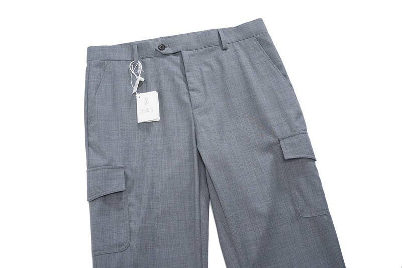 Мужские брюки Brunello Cucinelli мужской графитовый 158159-3