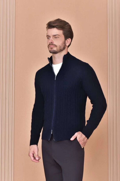 Мужской кардиган Loro Piana мужской вязаная ткань черный 165480-2