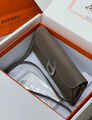 Сумка Hermèschaine D'ancre Wallet To Go женский кожа графитовый 131450-2