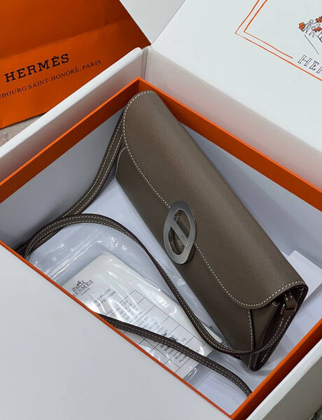 Сумка Hermèschaine D'ancre Wallet To Go женский кожа графитовый 131450-2