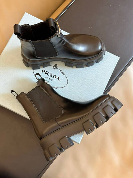 Ботинки Prada женский кожа черный 127187-6