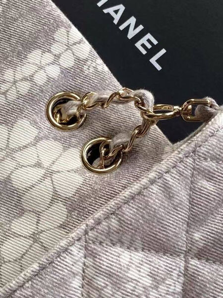 Сумка Chanel женский текстиль графитовый 192437-7