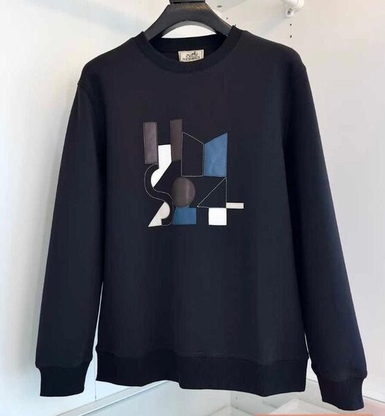 Мужской свитшот Hermès мужской черный 161234