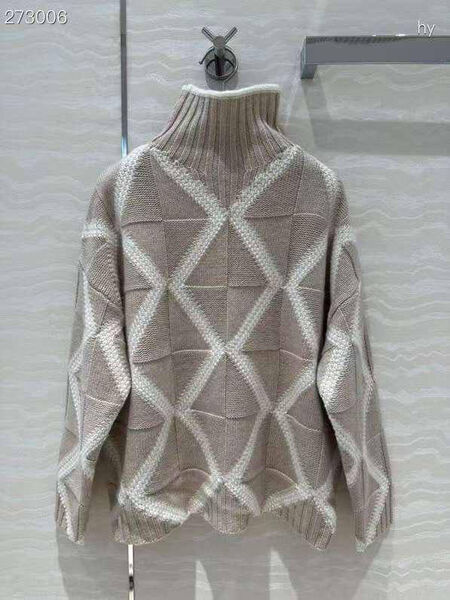 Свитер Bottega Veneta женский вязаная ткань бежевый 165908-4