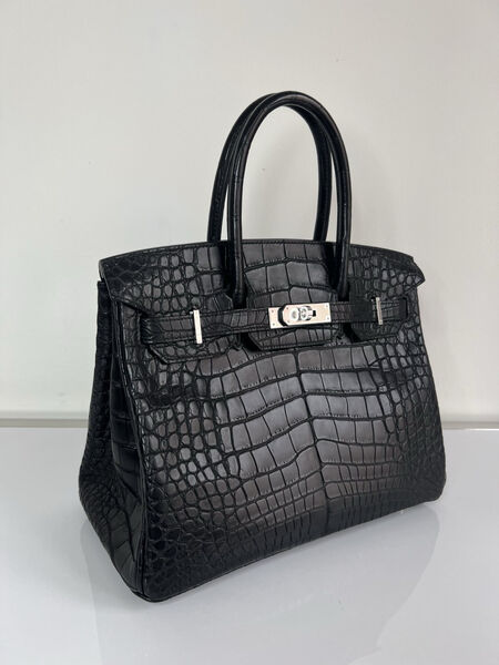 Сумка Hermès Birkin 30 женский кожа черный 140344-2