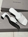 Шлепки Balenciaga женский кожа белый 150825-2