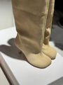Сапоги Maison Margiela женский замша бежевый 159925-3