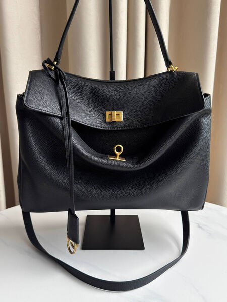 Сумка Balenciaga Rodeo Medium женский кожа черный 189460-3