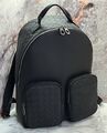 Мужской рюкзак Bottega Veneta мужской кожа черный 113429-1