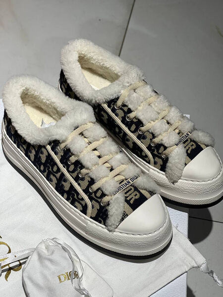 Кеды Christian Dior женский текстиль черный 130391-5