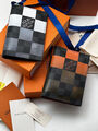 Мужская обложка на паспорт Louis Vuitton мужской канва черный 115313-6