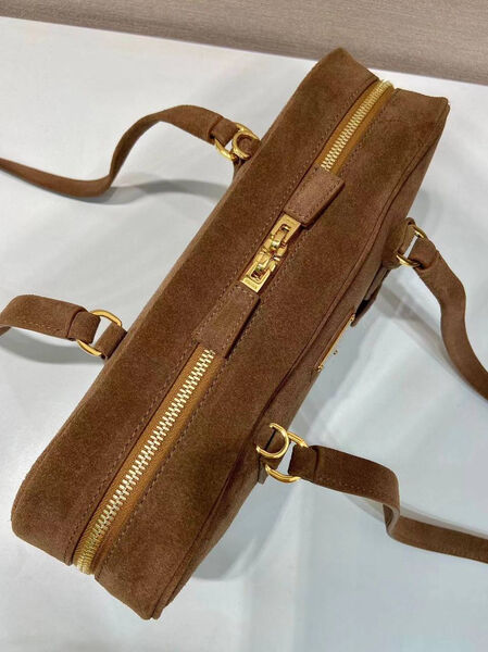 Сумка Prada женский замша бежевый 162175-2