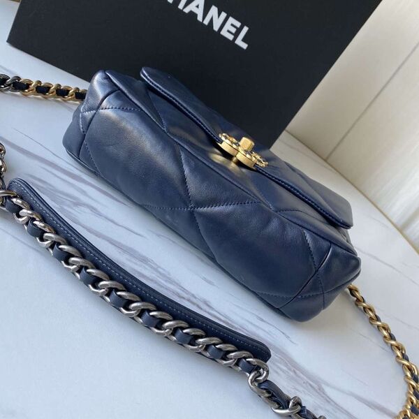 Сумка Chanel (26 см) женский кожа синий 73548-5